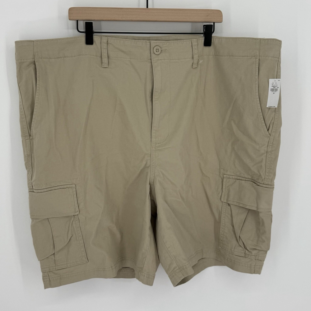 Old Navy Lived In Straight Cargo Shorts Khaki Men’s Size 50 NWT Built In Flex